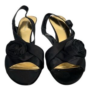 Enzo Engiolini Black Slingback Heels size 10